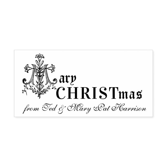 Mary Jul Catholik Virgin Mary Kor Helgdag Självfärgande Stämpel (Design)