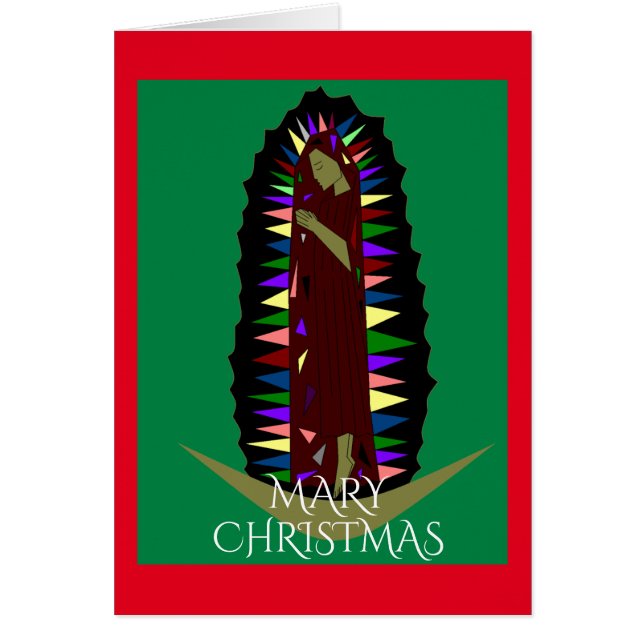 Mary jul hälsningskort (Framsidan)