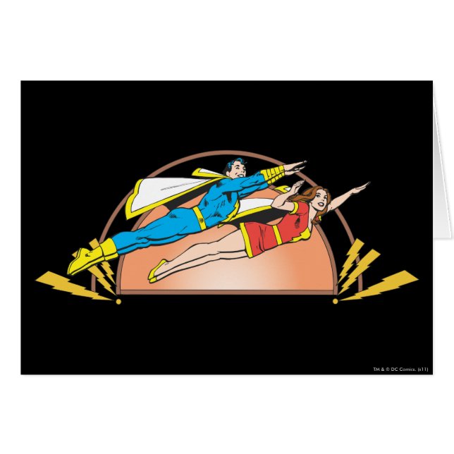 Mary & Junior Fly Hälsningskort (Framsidan Horizontal)