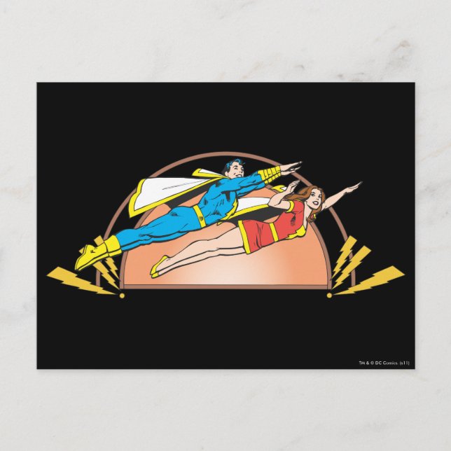 Mary & Junior Fly Vykort (Framsida)