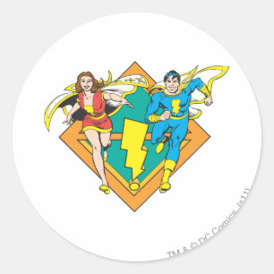 Mary & Junior Springa Runt Klistermärke