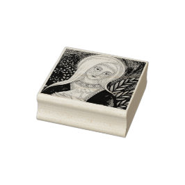 MARY & LAMB MADONNA GUBBER FRIMÄRKE *Anpassningsba Stämpel