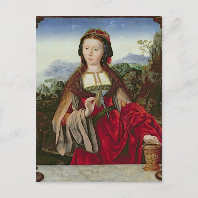 Mary Magdalene, 1520-25 Vykort (Framsida)