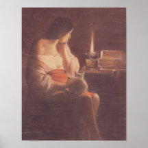 Mary Magdalene and the cat Georges de La Tour