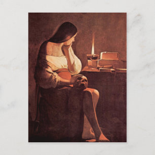 Mary Magdalene av Georges de La Tour Vykort