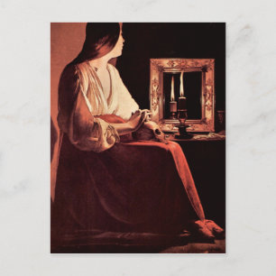 Mary Magdalene av Georges de La Tour Vykort