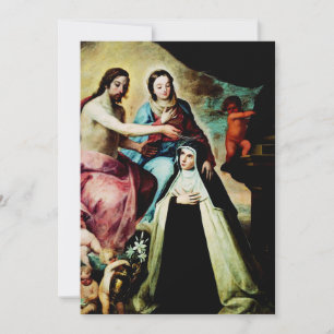 Mary Magdalene de Pazzi av Pedro de Moya Julkort