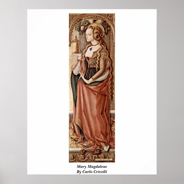 Mary Magdalene. från Carlo Crivelli Poster (Framsidan)