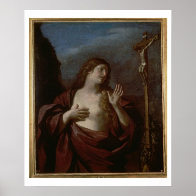 Mary Magdalene i Penitence (olja på canvas) 2 Poster (Framsidan)