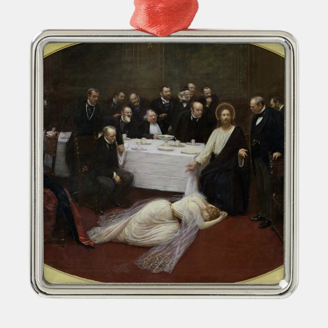 Mary Magdalene i Pharisées hus Julgransprydnad Metall (Framsidan)