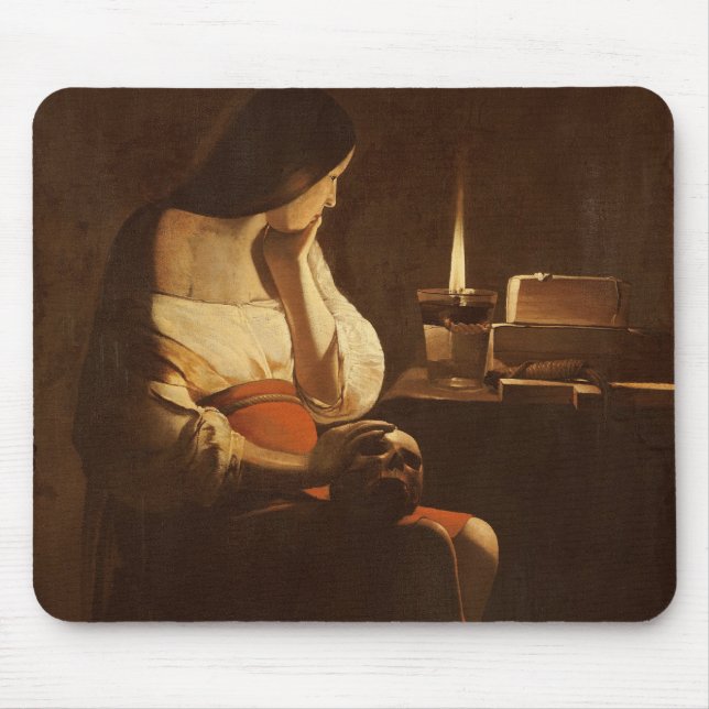 Mary Magdalene med en natt tänder, 1630-35 Musmatta (Framsidan)