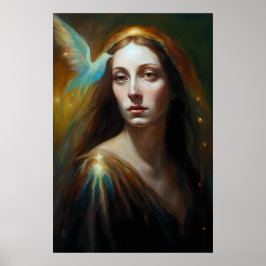 Mary Magdalene och en fågellig Poster