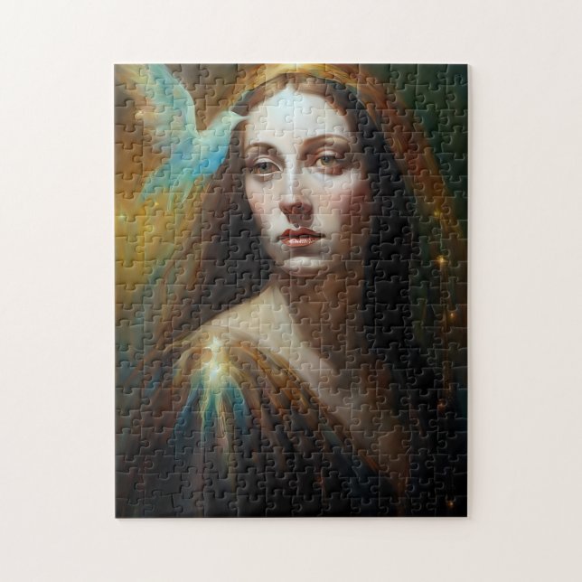 Mary Magdalene och en fågellig Pussel (Vertikal)