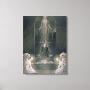 Mary Magdalene på sepulchren, c.1805 (w/c och p Canvastryck