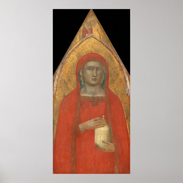 Mary Magdalene - Pietro Lorenzetti Fine Art Poster (Framsidan)