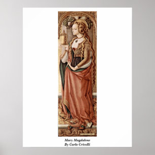 Mary Magdalene. Vid Carlo Crivelli Poster