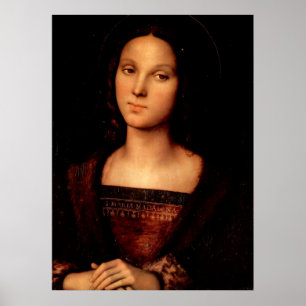 Mary Magdalene vid Perugino Poster