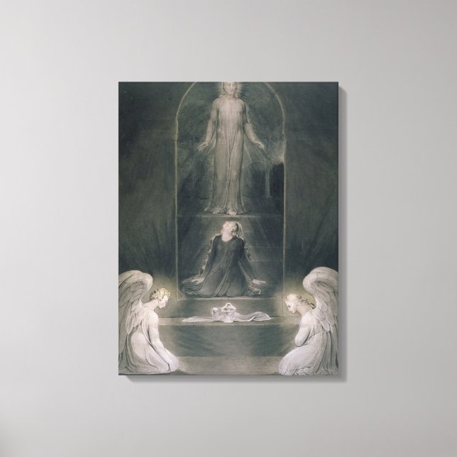 Mary Magdalene vid Sepulcher, 1805 (w/c och p Canvastryck (Framsida)