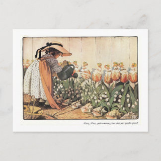 Mary, Mary, Quite Contrary Barnkammarhyllningskort Vykort