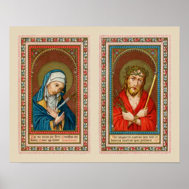 Mary, Mater Dolorosa & Jesus, Ecce Homo Poster (Framsidan)