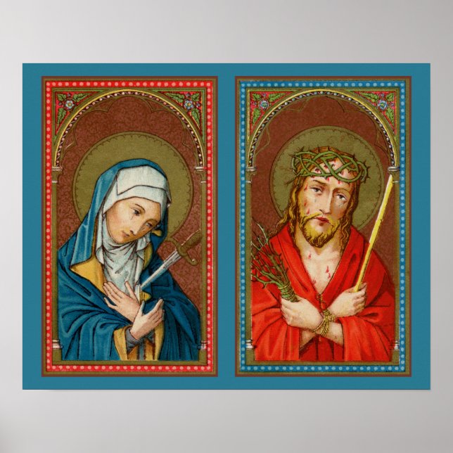 Mary, Mater Dolorosa & Jesus, Ecce Homo Poster (Framsidan)