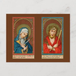 Mary, Mater Dolorosa & Jesus, Ecce Homo Vykort