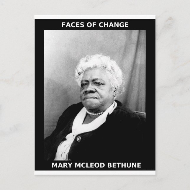 Mary McLeod Bethune Vykort (Framsida)