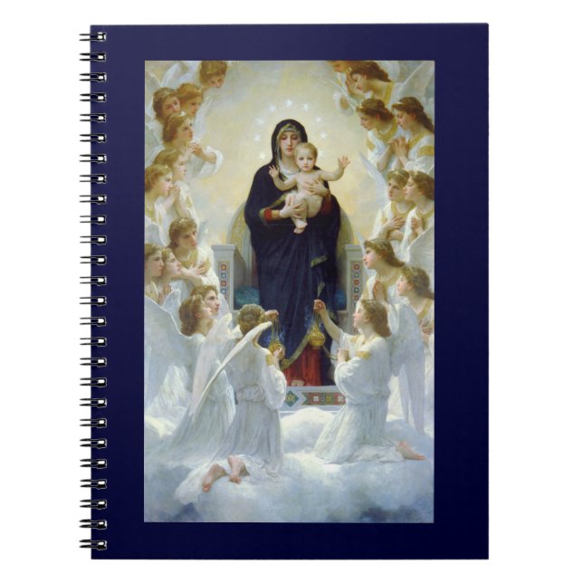 Mary med Änglar - Regina Angelorum Anteckningsbok (Framsidan)