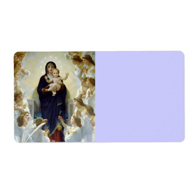 Mary med Änglar - Regina Angelorum Fraktsedel (Framsidan)