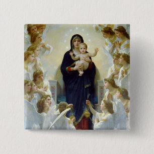 Mary med Änglar - Regina Angelorum Knapp