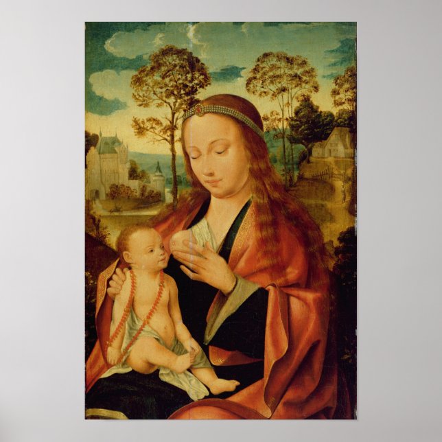 Mary med Kristus Child, tidigt 1600-talet Poster (Framsidan)