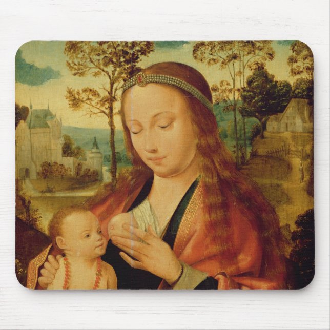 Mary med Kristusbarnet, 16th århundrade för tidigt Musmatta (Framsidan)