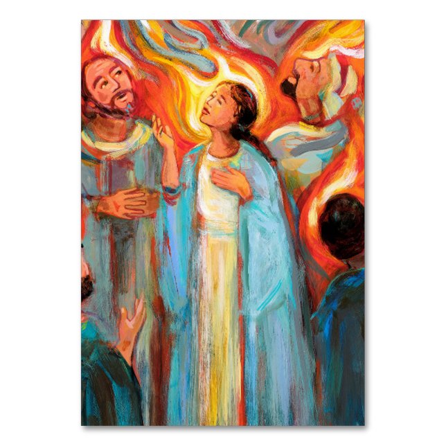 Mary Memorare-bönekort Bordsnummer (Framsidan)