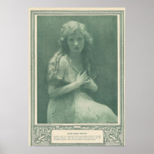 Mary Miles Minter Silent Star Skriv ut Poster