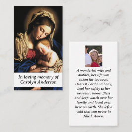 Mary Mor of God Prayer Card