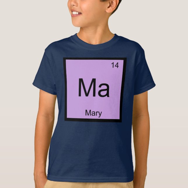 Mary Namn Kemi Element Periodiska Systemet Tröja (Framsida)
