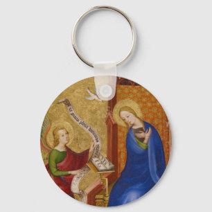 Mary och ängel av annunciationen nyckelring