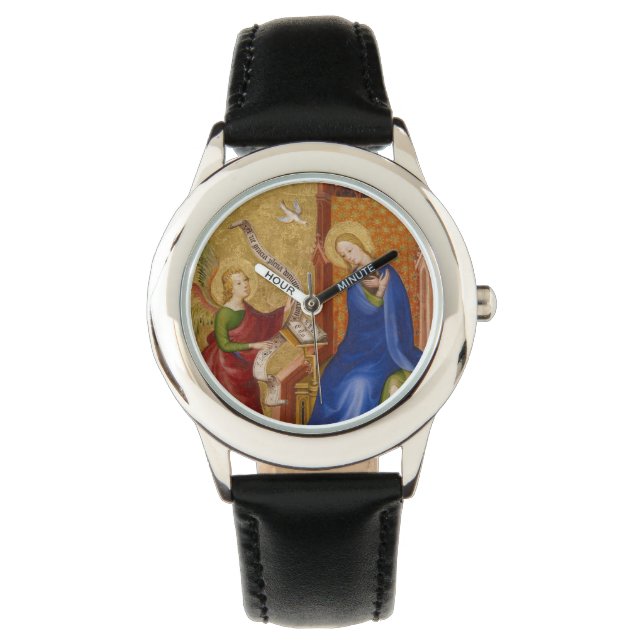Mary och Angel of Annunciation Armbandsur (Framsida)