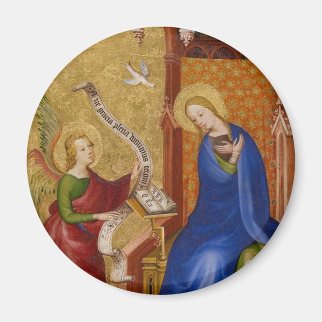 Mary och Angel of Annunciation Magnet (Framsidan)
