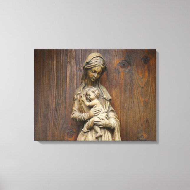 Mary och Baby Jesus Canvastryck (Framsida)