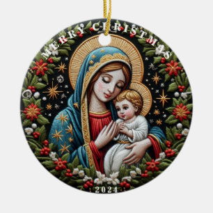 Mary och Baby Jesus jul Ornament