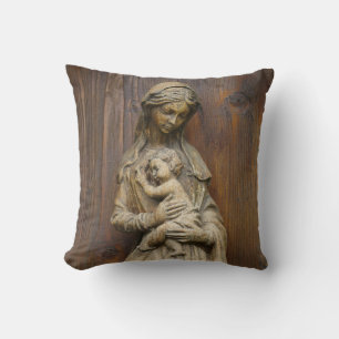 Mary och Baby Jesus Kudde