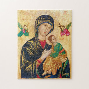 Mary och Baby Jesus Pussel