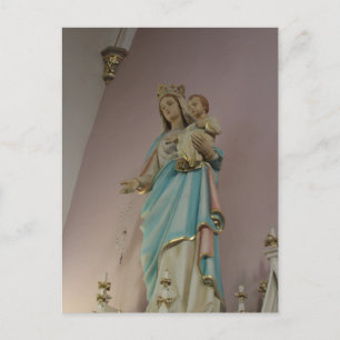 Mary och Baby katolska kyrkan Vykort