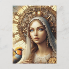 Mary och Bird Vykort