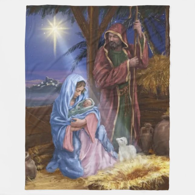 MARY och J0SEPH Fleecefilt (Framsidan)