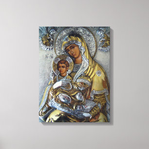 Mary och Jesus Canvastryck