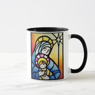 Mary och Jesus Glass Mugg