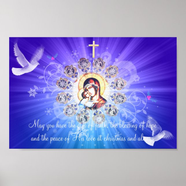 Mary och Jesus Poster (Framsidan)