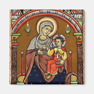 Mary och Jesus Vintage Magnet